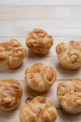 Fresh homemade bread outdoors