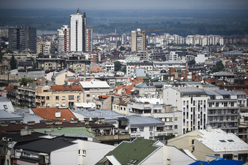 Obraz premium Aerial view of old Belgrade, capital of Serbia