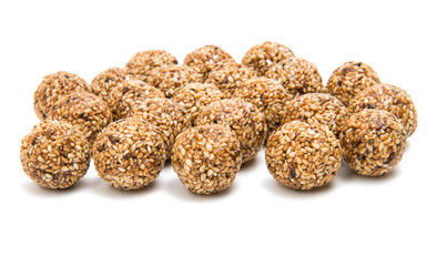 Roasted thala balls isolated