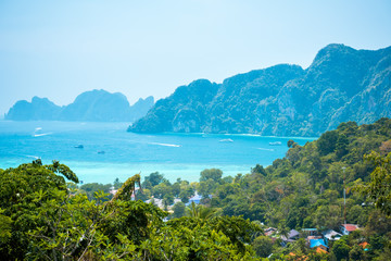 Aerial view to Phi Phi island