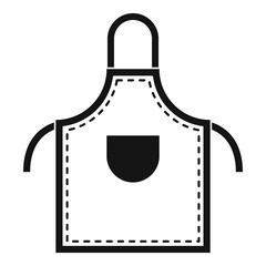 Welding apron icon simple
