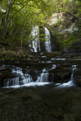 Waterfall at Sweedler Preserve at Lick Brook - Ithaca, New York