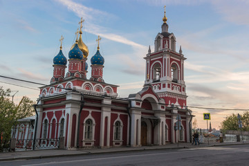 Fototapeta na wymiar Church of St. George on Pskov Hill in Moscow, Russia
