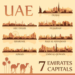 All the capital cities of the United Arab Emirates
