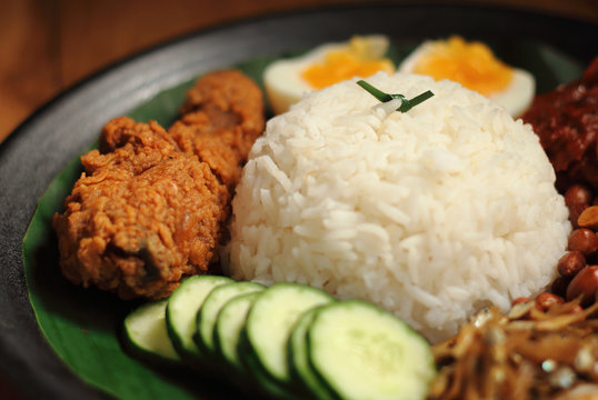 Malaysia food nasi lemak