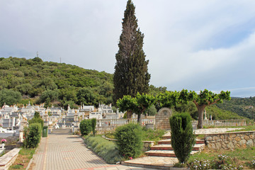 Obraz premium Grèce, cimetière orthodoxe