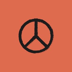 Vintage Grunge Peace Sign