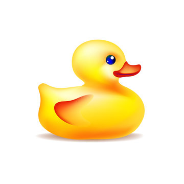 Vector yellow bath duck