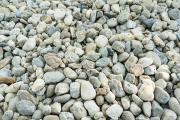 Rock decoration on pathway background