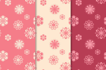 Seamless floral background for textile, wallpapers