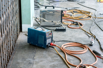 Transformer welder and grinder with electric wire