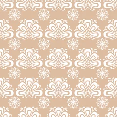 Gordijnen Seamless floral background for textile, wallpapers © Liudmyla