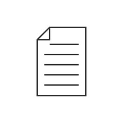 Note outline icon