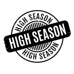 High Season rubber stamp. Grunge design with dust scratches. Effects can be easily removed for a clean, crisp look. Color is easily changed.