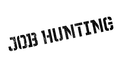 Job Hunting rubber stamp. Grunge design with dust scratches. Effects can be easily removed for a clean, crisp look. Color is easily changed.
