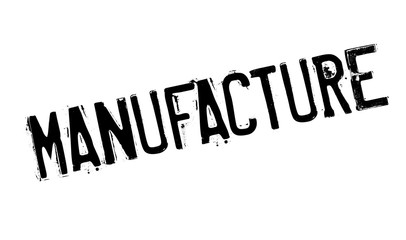 Manufacture rubber stamp. Grunge design with dust scratches. Effects can be easily removed for a clean, crisp look. Color is easily changed.