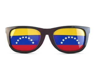 Venezuela flag sunglasses. 3D Rendering