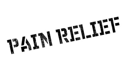 Pain Relief rubber stamp. Grunge design with dust scratches. Effects can be easily removed for a clean, crisp look. Color is easily changed.