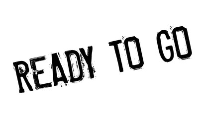 Ready To Go rubber stamp. Grunge design with dust scratches. Effects can be easily removed for a clean, crisp look. Color is easily changed.