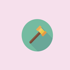 gavel icon. flat design