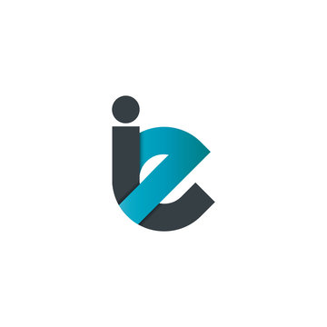 Initial Letter IE DEsign Logo
