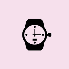 watch icon. flat design