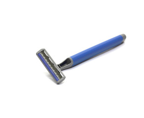 Men razor. Studio shot isolated on white background.