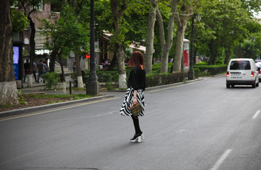 Woman Street walk