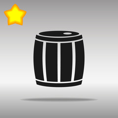 Barrel black Icon button logo symbol