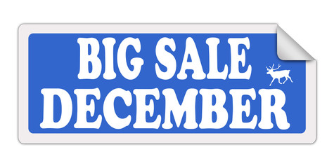 BIG SALE DECEMBER label