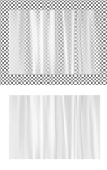 White transparent plastic wrapper