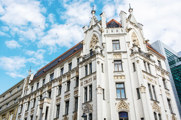 Historic building in the center of Brno, Czech republic