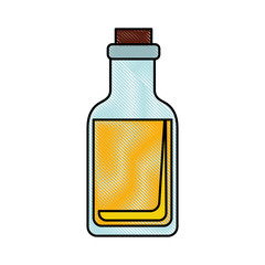 isolated glass bottle icon vector illustration graphic design