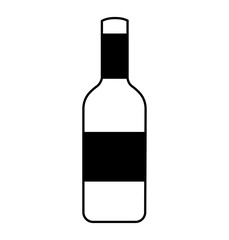 isolated bottle of wine vector illustration graphic design