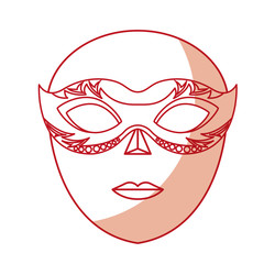 Fototapeta na wymiar venice mask icon vector illustration graphic design