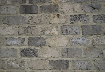 Wall from blocks of grey colour