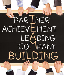 TEAM BUILDING concept words