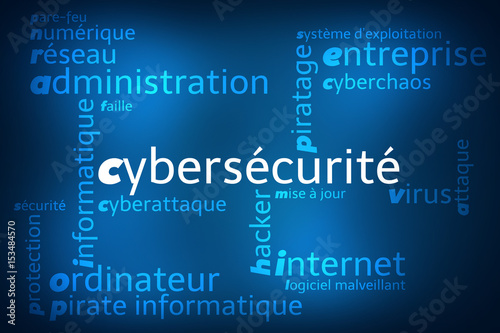 "Nuage de Mots Cybersécurité v2" photo libre de droits sur la banque d