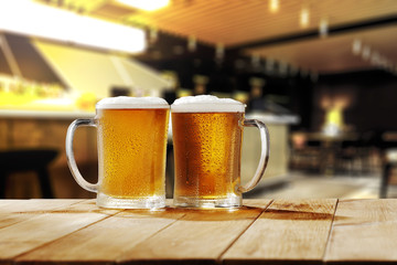 cold beer and bar space 