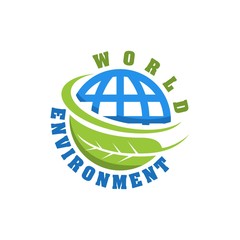 Obraz premium world environment day icon vector element