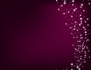 Abstract Sparkling Stars Holiday Background bokeh effect.