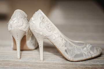 Obraz premium modern wedding shoes