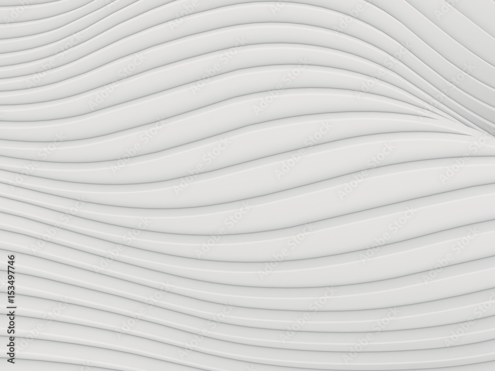 Poster Wave band abstract background surface 3d rendering