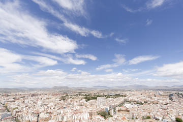 Fototapeta na wymiar View of the city of Alicante in Spain.