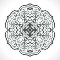 Round floral element