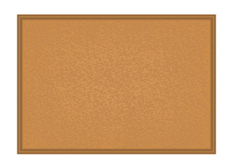 Vector wooden cork board isolated on white background