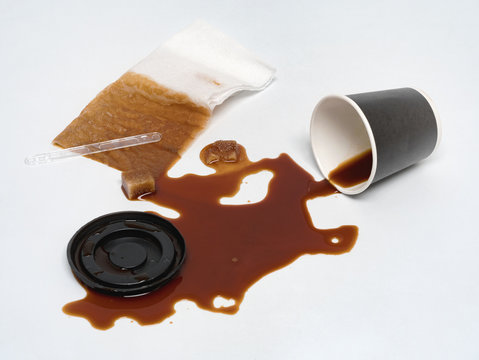 Versch&uuml;tteter Kaffee