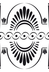 Classical seamless border on transparent background. Ornamental seamless pattern for design cards, invitations, paper