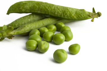 Pictures of peas and pea grains with white background on peas back to the cannon pea box
