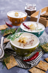 Creamy cauliflower soup